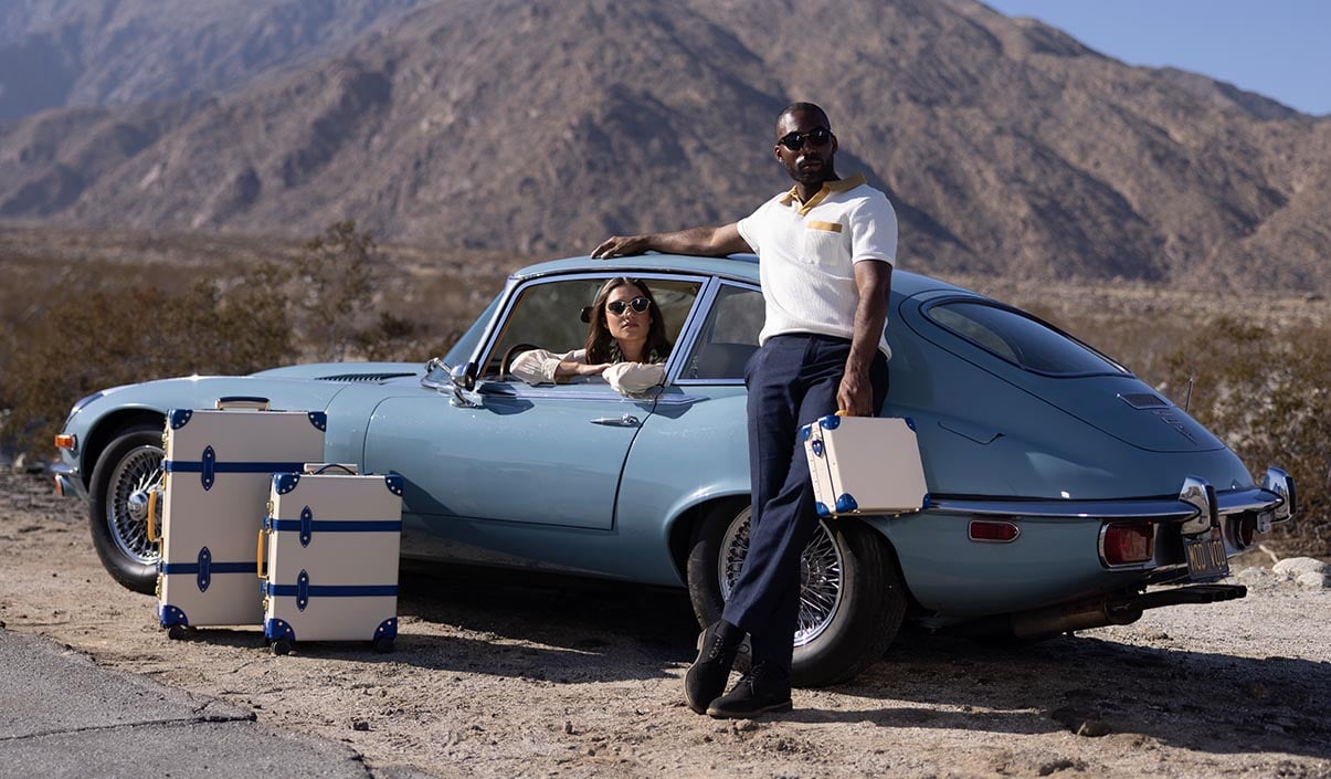 Globe-Trotter x Palm Springs Luggage And Accessories